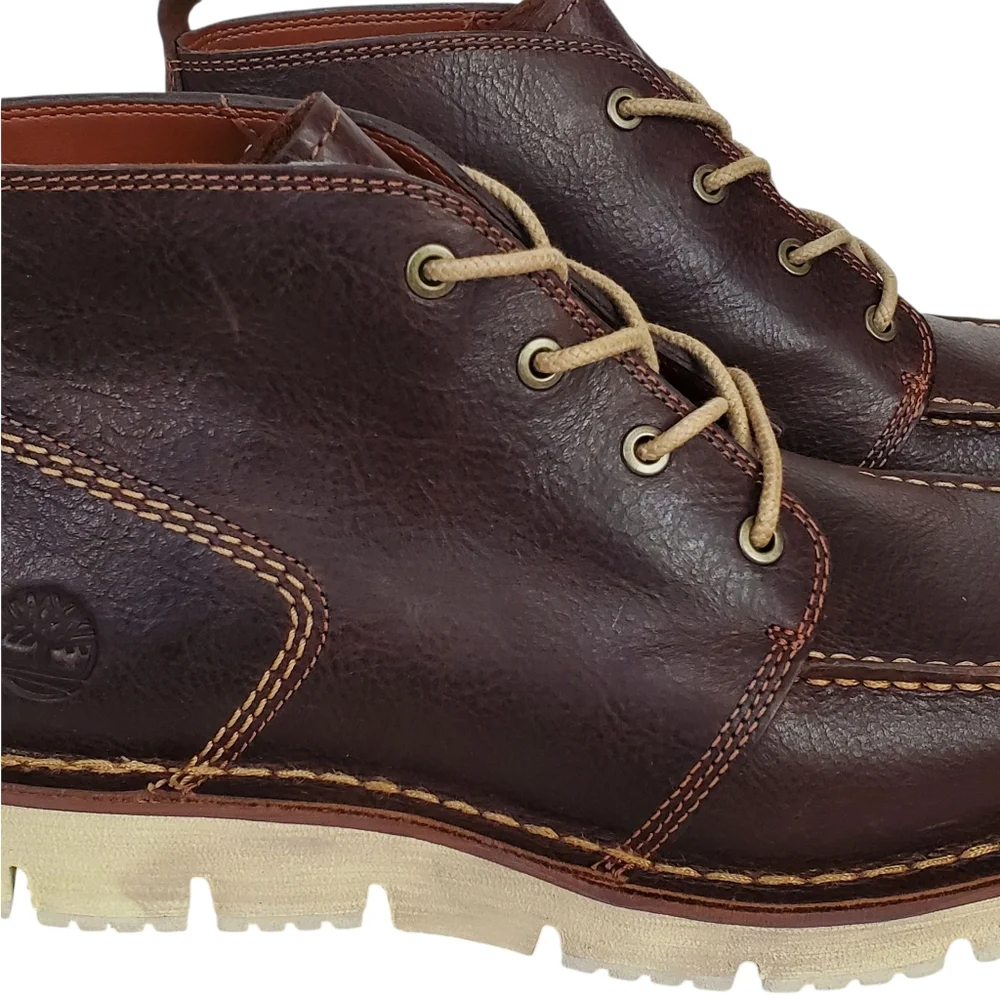 New Timberland mens westmore lace up leather chukka boots brown preppy academia